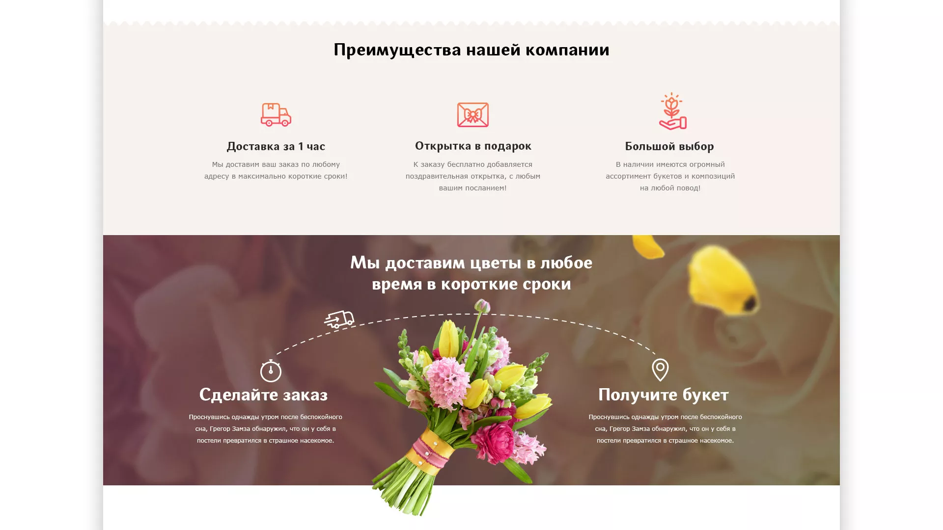 Создание интернет-магазина «Букет-онлайн» по цветам в Белой Холунице
